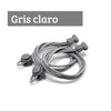 Cordones elásticos para zapatillas anchas color gris claro marca Sowilo, sistema elástico con tancas que reduce la presión del metatarso en Santiago.