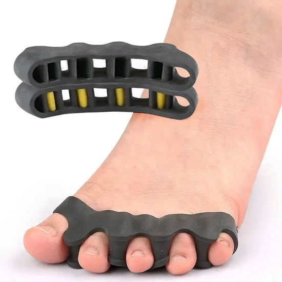 Uso alineadores dedos Sowilo Advance en pie — separadores para rehabilitación y calzado barefoot