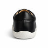MOKA cuero negro trama vista trasera — zapato barefoot artesanal zero drop mujer Chile