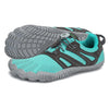Suela de las Saguaro Vitality IV turquesa con patrón adherente barefoot.