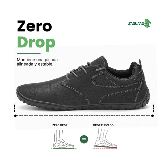 Suela con drop cero y antideslizante de zapatos ergonómicos para adulto Saguaro Noble IV, disponible en tienda física en Chile.