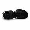 Zapatilla barefoot ZZfaber Niza I negra con blanco vista desde arriba.